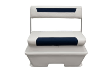 Image of Wise DLX Pontoon 70 Qt Swingback Cooler, Brite White/Mariner Blue, Large, DLX156-1904