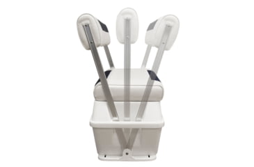 Image of Wise DLX Pontoon 70 Qt Swingback Cooler, Brite White/Mariner Blue, Large, DLX156-1904