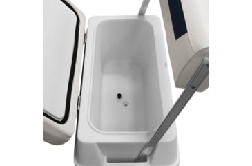 Image of Wise DLX Pontoon 70 Qt Swingback Cooler, Brite White/Mariner Blue, Large, DLX156-1904