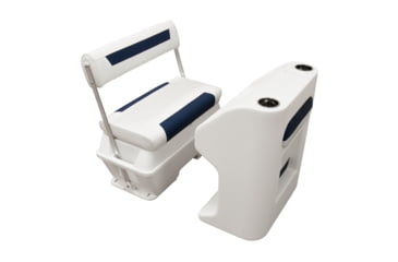 Image of Wise DLX Pontoon 70 Qt Swingback Cooler, Brite White/Mariner Blue, Large, DLX156-1904