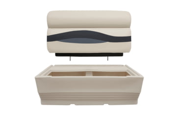 Image of Wise Premier Pontoon 36in Bench, Platinum/Mocha Java/Khaki, Large, BM1144-1066
