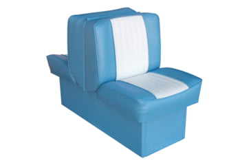Image of Wise Deluxe Lounge Seat w/ 10'' Base, Wise Light Blue/Wise White, Large, 8WD707P-1-663