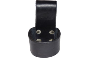 Image of Wisemen Trading Black Axe Belt Loop, 2in x 1.5in, Leather, Black, 3567