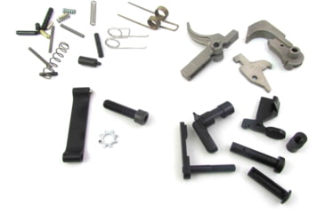 Image of WMD Guns Lower Parts Kit AR-15 Mod 3, Nitromet, NiB-X FCG, Nickel/Black, 1-NIBXLPKM3