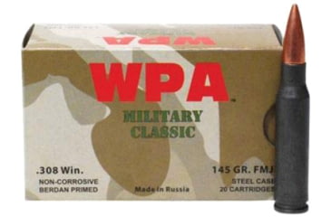 Image of Wolf Ammo Military Classic Ammo .308 Win 140 gr SP 2750 fps - 20/box, MC308SP140