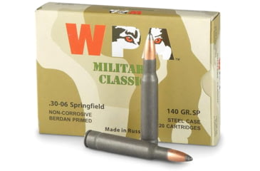Image of Wolf Ammo WPA Military Classic Rifle Ammo .30-06 Sprg 140 gr SP - 20/box, MC30-06SP140