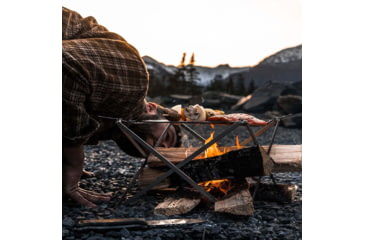 Image of Wolf And Grizzly Grill w/ FireSet, Stainless Steel, WG-GRL-mM1-vWFS