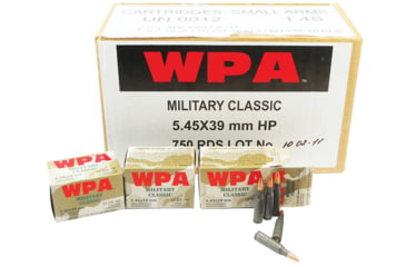 Image of Wolf MC545BHP Military Classic 5.45x39mm 55 Gr Hollow Point Boat Tail HPBT 30
