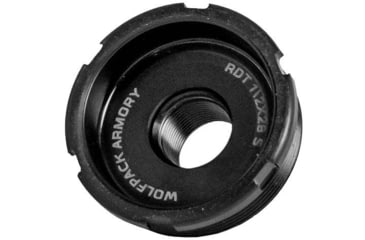 Image of Wolfpack Armory Recessed Direct Thread HUB Adapter, 5/8x24, Black Nitride, RDT5824BN