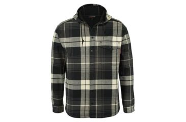 Image of Wolverine Bucksaw SJ Shirt - Men's, Gunmetal Plaid, Medium W1203770-041-M
