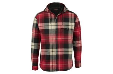 Image of Wolverine Bucksaw SJ Shirt - Men's, Chili Plaid, 2XL W1203770-603-XXL