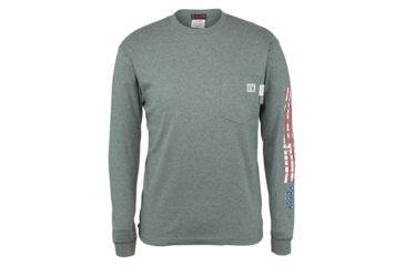 Image of Wolverine Graphic FR Logo Long Sleeve Shirt - Men's, Ash, Small W1206550-025-S