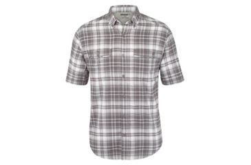 Image of Wolverine Springport Short Sleeve Shirt - Men's, Dark Gray Plaid, Medium W1204520-029-M