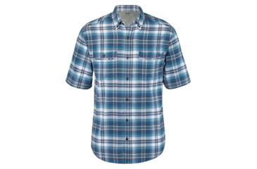 Image of Wolverine Springport Short Sleeve Shirt - Men's, Blue Plaid, Medium W1204520-400-M
