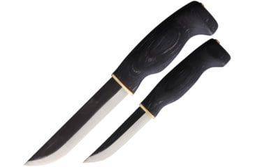 Image of Wood Jewel Big Double Fixed Blade Set Blk