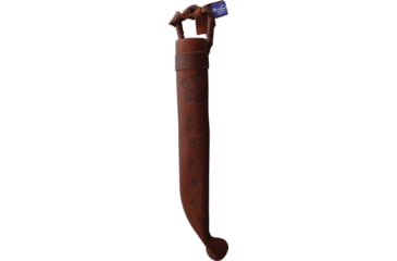 Image of Wood Jewel Vuolu Fixed Blade Knife, 8.13in Overall, 3.75in Carbon Steel Blade, Curly Birch Handle, Leather Sheath, 23VI