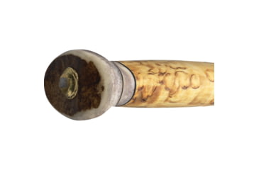 Image of Wood Jewel 7.5in Vuolu Curly Birch Knife, 7.5in Overall, 3.25in Carbon Steel Blade, Curly Birch Handle, Leather Sheath, 23VP8