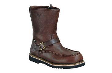 Image of Mens 6009 Flyway 8in English Moc Side-Zip Timber, Brown, 14/W