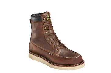 Image of Mens Flyway 8in Saffron Steel Toe, Brown, 14/W
