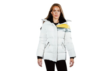 Image of Woodpecker Bumnester 3/4 Coat - Womens, Silver Egg, Small, 682670667327