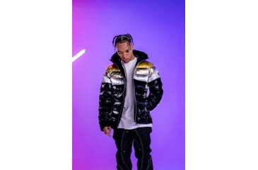 Image of Woodpecker Medium Weight Sparrow Coat - Mens, Firebird/Black Gold, XL, WPM004-FB-XL