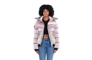 Image of Woodpecker Woody Bomber Jacket - Womens, Arctic Rose, Small, 688130588669