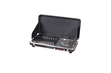 Image of Woods 2-in-1 Grill &amp; Burner Propane Camping Stove, Black, CTI0765983