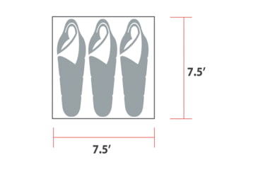 Image of Woods A-Frame 3-Person 3-Season Tent, Brown, CTI0763235