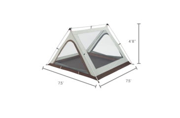 Image of Woods A-Frame 3-Person 3-Season Tent, Brown, CTI0763235