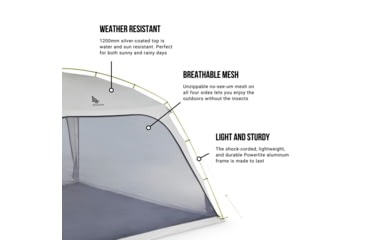 Image of Woods Easy Setup Canopy Tent / Screen House For Camping / Picnic Shelter / 12x12 ft, CTI0765842