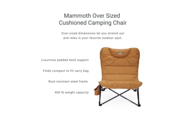 Image of Woods Mammoth Folding Padded Camping Chair, Dijon, CTI0765848