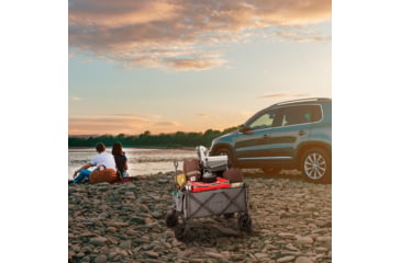 Image of Woods Outdoor Collapsible Utility King Wagon, 225 lb Capacity, Gray, CTI0762933
