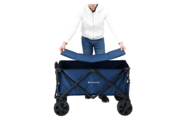 Image of Woods Outdoor Collapsible Utility King Wagon, 225 lb Capacity, Navy, CTI0762933N
