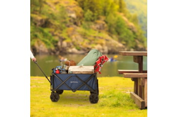 Image of Woods Outdoor Collapsible Utility King Wagon, 225 lb Capacity, Navy, CTI0762933N