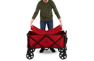 Image of Woods Outdoor Collapsible Utility King Wagon, 225 lb Capacity, Red, CTI0762933R