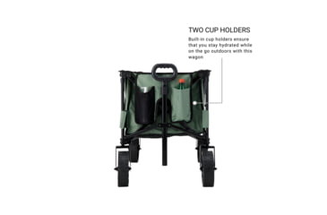 Image of Woods Outdoor Collapsible Utility King Wagon, 225 lb Capacity, Spray, CTI0762933S