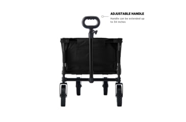 Image of Woods Outdoor Collapsible Utility Standard Wagon, 150 lb Capacity, Black, CTI0765541