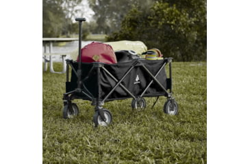 Image of Woods Outdoor Collapsible Utility Standard Wagon, 150 lb Capacity, Black, CTI0765541
