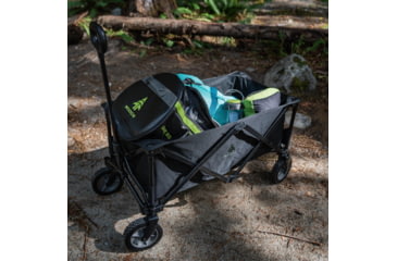 Image of Woods Outdoor Collapsible Utility Standard Wagon, 150 lb Capacity, Black, CTI0765541