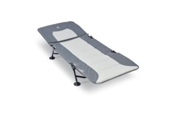 Image of Woods Portable Quick Set-up Folding Adjustable 2-in-1 Camping Lounger/Cot, Gray, CTI0765535
