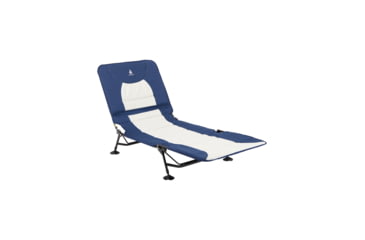 Image of Woods Portable Quick Set-up Folding Adjustable 2-in-1 Camping Lounger/Cot, Navy, CTI0765535N