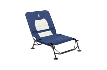 Image of Woods Portable Quick Set-up Folding Adjustable 2-in-1 Camping Lounger/Cot, Navy, CTI0765535N
