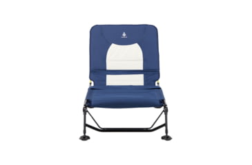 Image of Woods Portable Quick Set-up Folding Adjustable 2-in-1 Camping Lounger/Cot, Navy, CTI0765535N
