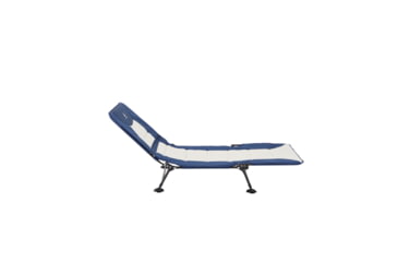 Image of Woods Portable Quick Set-up Folding Adjustable 2-in-1 Camping Lounger/Cot, Navy, CTI0765535N