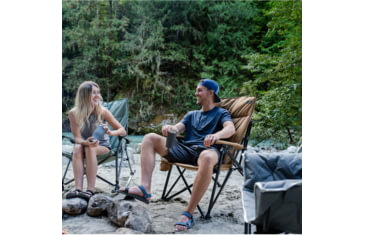 Image of Woods Siesta Folding Reclining Padded Camping Chair, Dijon, CTI0765868