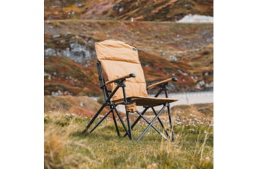 Image of Woods Siesta Folding Reclining Padded Camping Chair, Dijon, CTI0765868