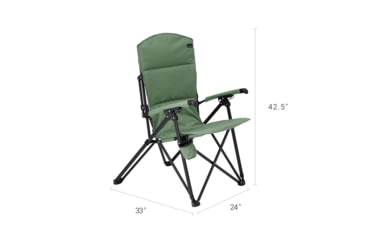 Image of Woods Siesta Folding Reclining Padded Camping Chair, Spray, CTI0765868S