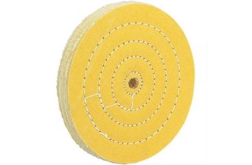 Image of Woodstock Hard Spiral Sewn Buffing Wheel, 6in. Diameter x 1/2in. Ply x 3/4in. Hole D3093