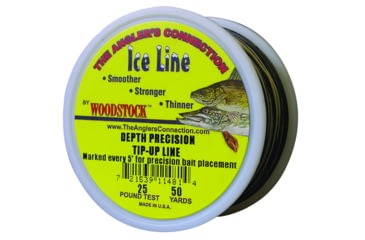 Image of Woodstock Metered Tip-Up Line 205 50Yd Blk/Tan 12/Disp, 12-TU-50-25-MTR
