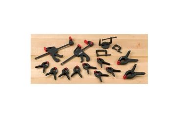 Image of Shop Fox Polymer Spring Clamp Set, 16 pc., Mini D3628